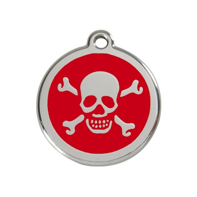 Red Dingo Medalha Caveira vermelha