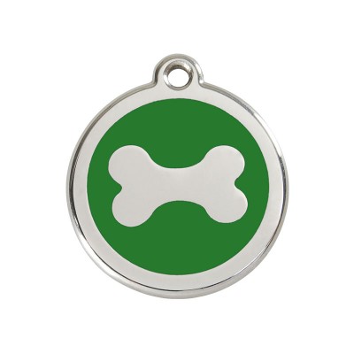Red Dingo Medalha Osso Simples verde